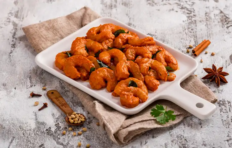 Chettinad Prawns 65 